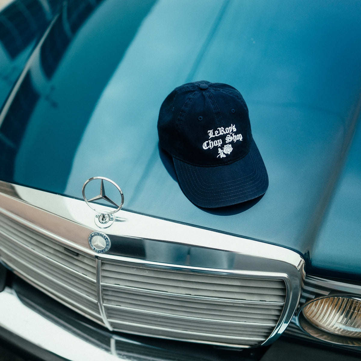 LeRoy's Chop Shop cap sweatband and interior detail