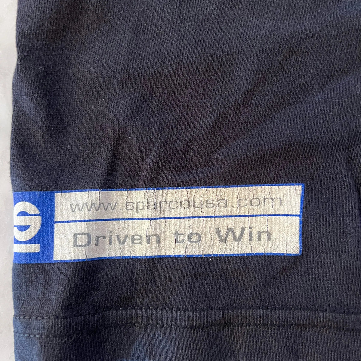 Vintage Sparco tee interior tag detail