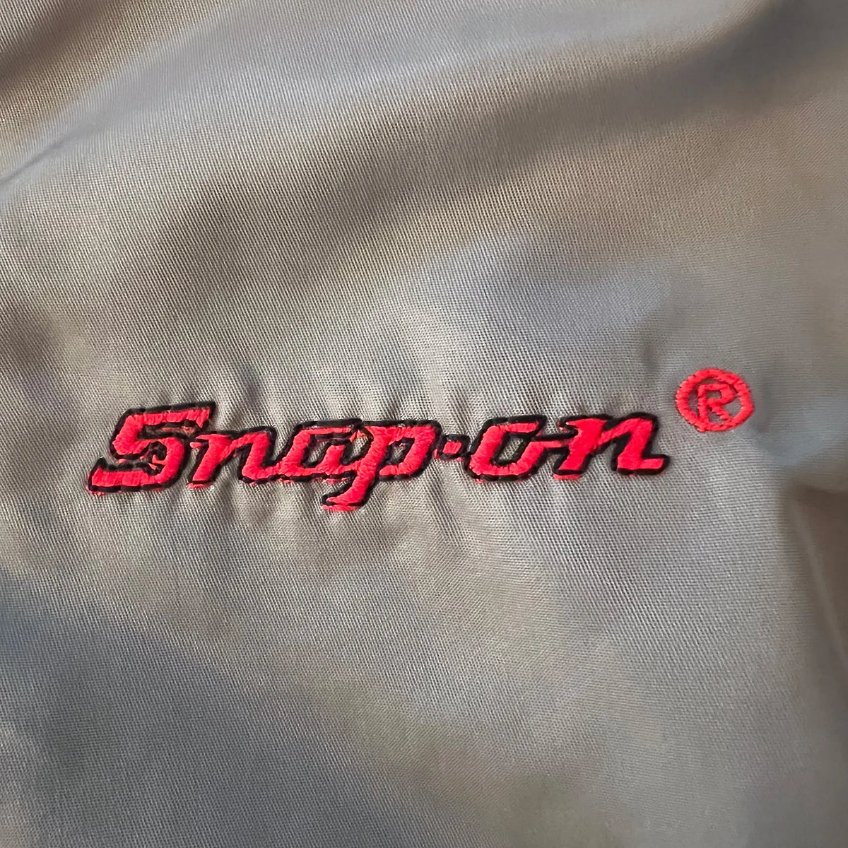 Vintage Snap-on jacket interior lining and tag detail