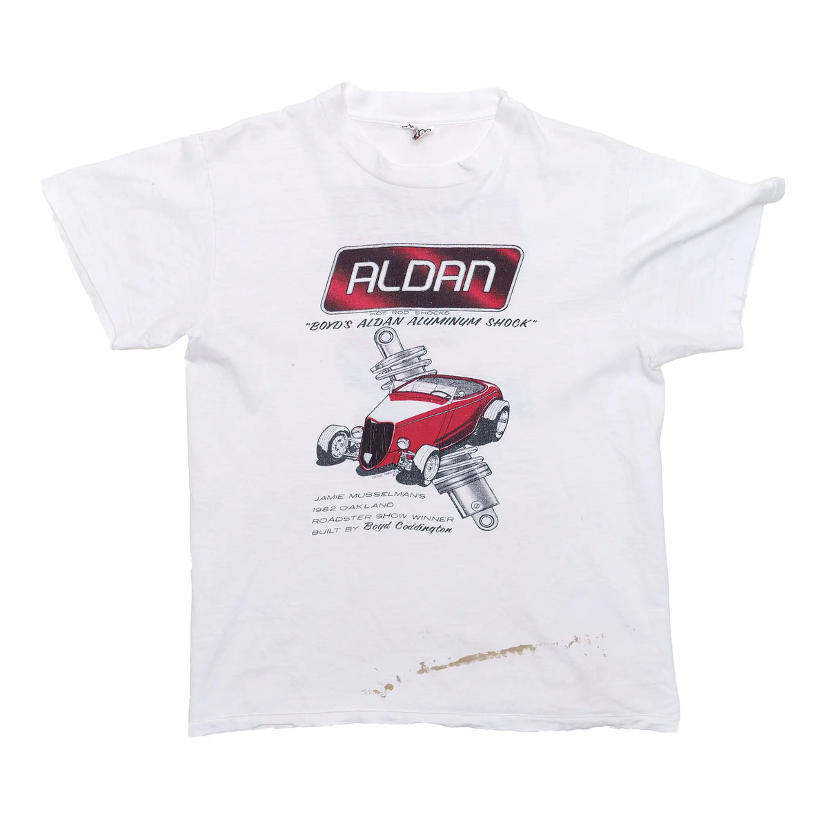 Vintage Aldan Shocks tee back view