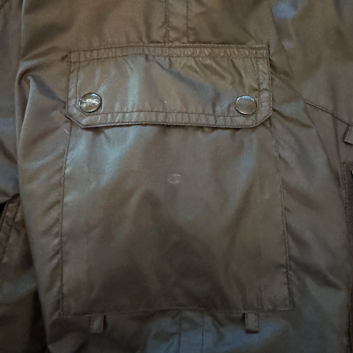 Vintage Castrol GTX jacket three-quarter back view