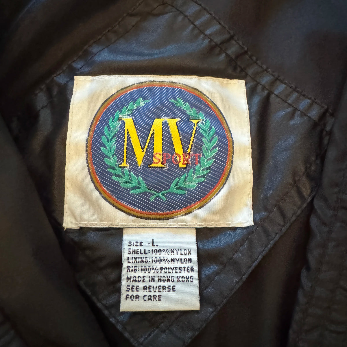 Vintage Castrol GTX jacket interior lining detail