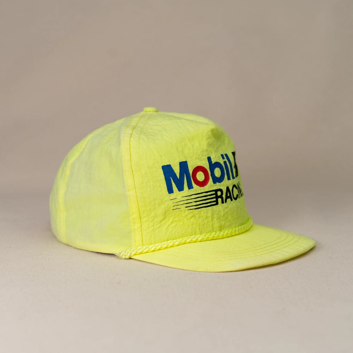Vintage Mobil 1 Racing snapback side profile view